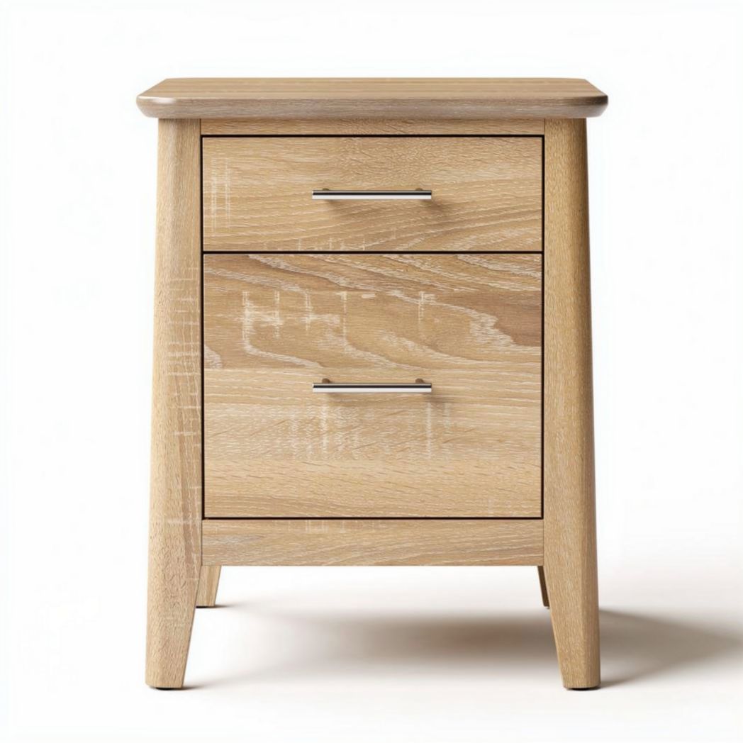 Wooden Nightstand with Drawer for Bedroom Storage – 40 x 30 x 60cm