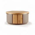 Round Wooden Coffee Table for Living Room Use – Wood and MDF – 60 x 60 x 30cm