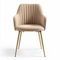 Upholstered Dining Chair for Indoor Use with Metal Legs – 60 x 60 x 85cm