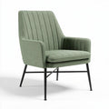 Upholstered Accent Chair for Living Room Use Featuring Metal Legs – 64 x 70 x 80cm