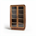 Wooden Display Cabinet for Home Organization – Glass and Wood Construction – 90 x 45 x 180cm